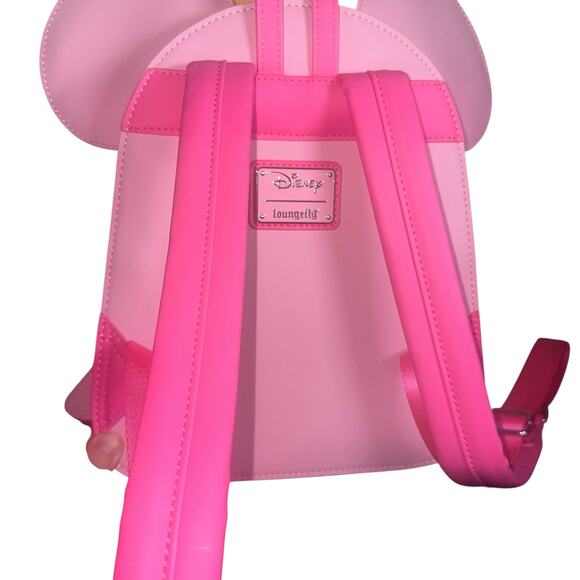 Loungefly Disney Ghost Minnie Mouse Pastel Glow Mini Backpack pink - Picture 5 of 8
